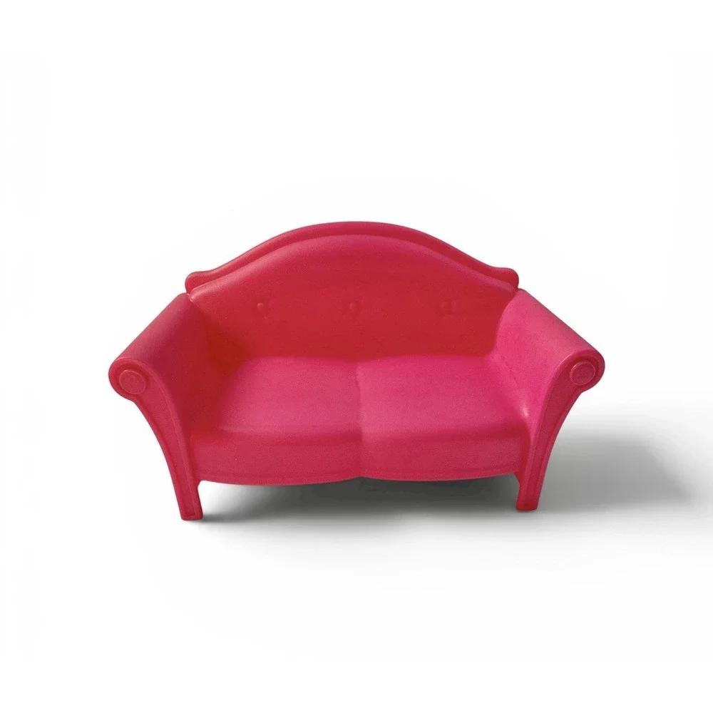 2009 Mattel Barbie Glam Vacation Beach House Pink Couch Sofa R4186